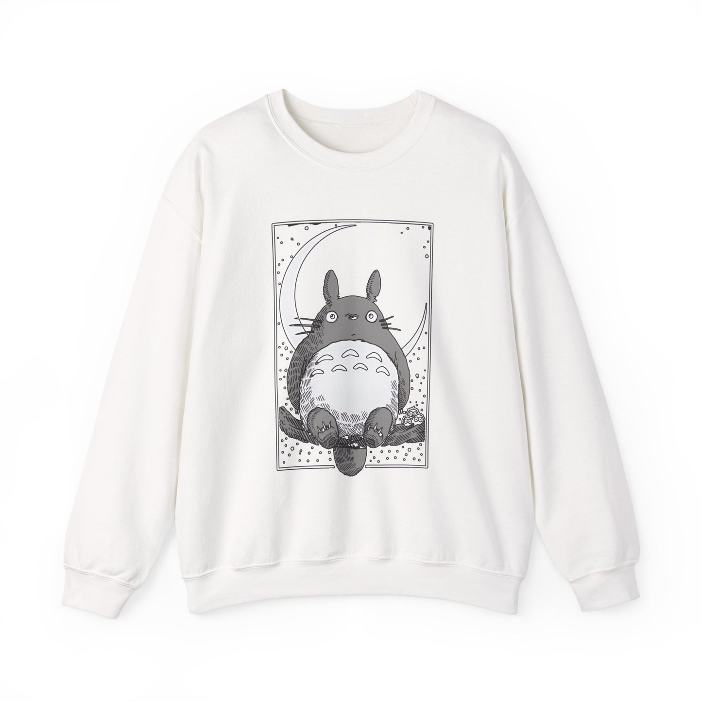 Totoro Night Dreams Sweatshirt – Cozy 100% Cotton Studio Ghibli Pullover for Anime Lovers