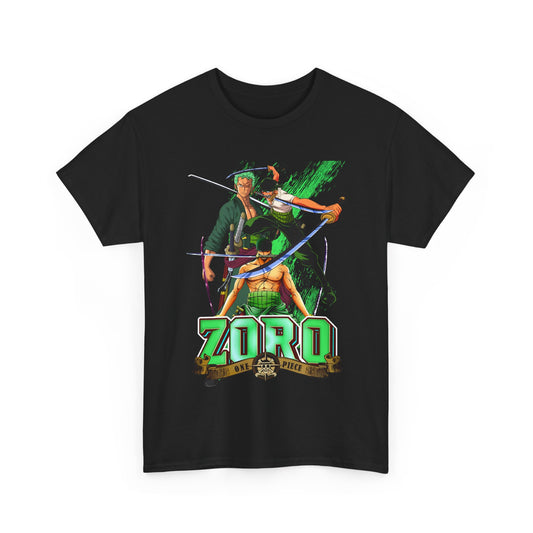 Roronoa Zoro Sword T-Shirt – 100% Cotton One Piece Anime Tee for True Fans