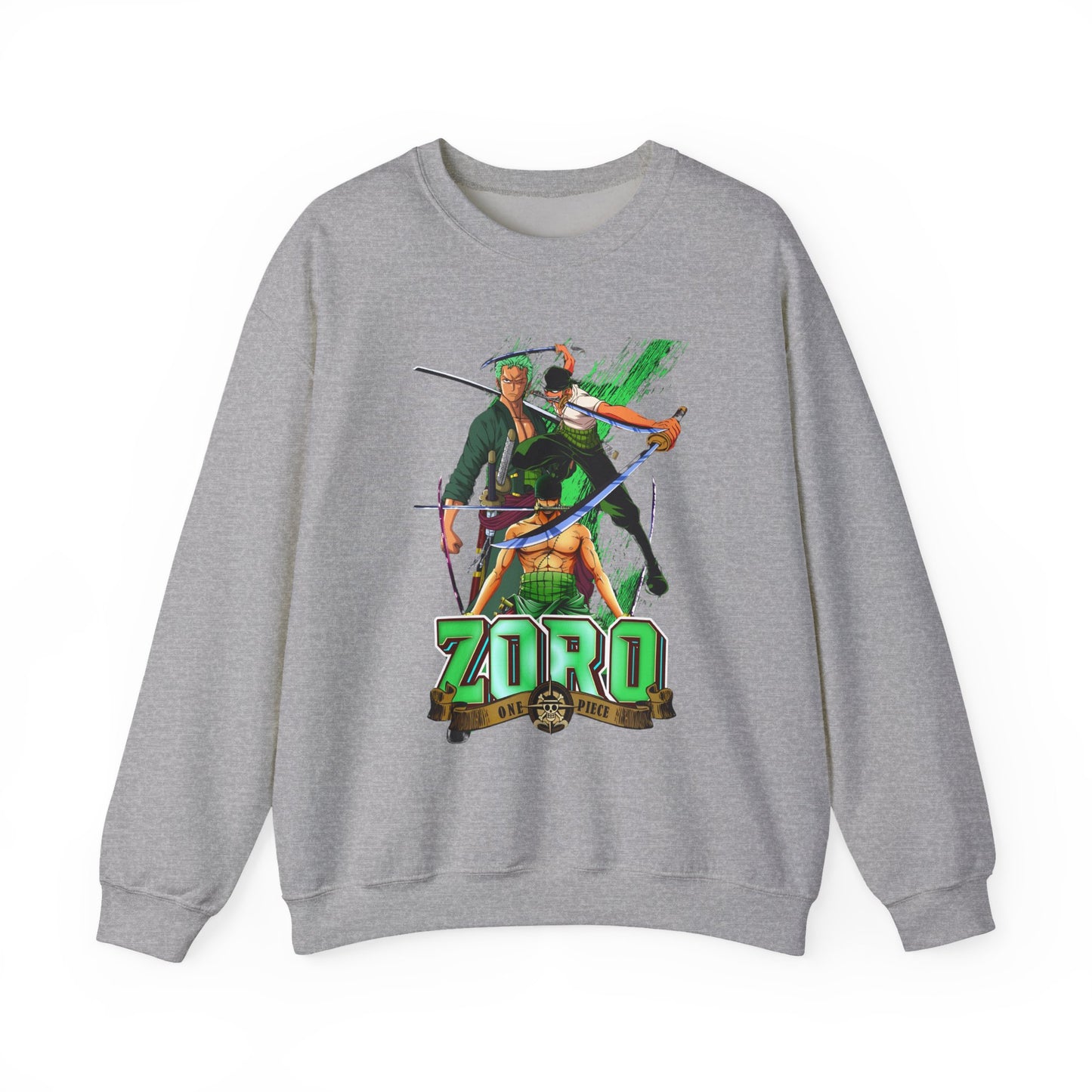 Roronoa Zoro Sword Sweatshirt – 100% Cotton One Piece Anime Pullover for True Fans