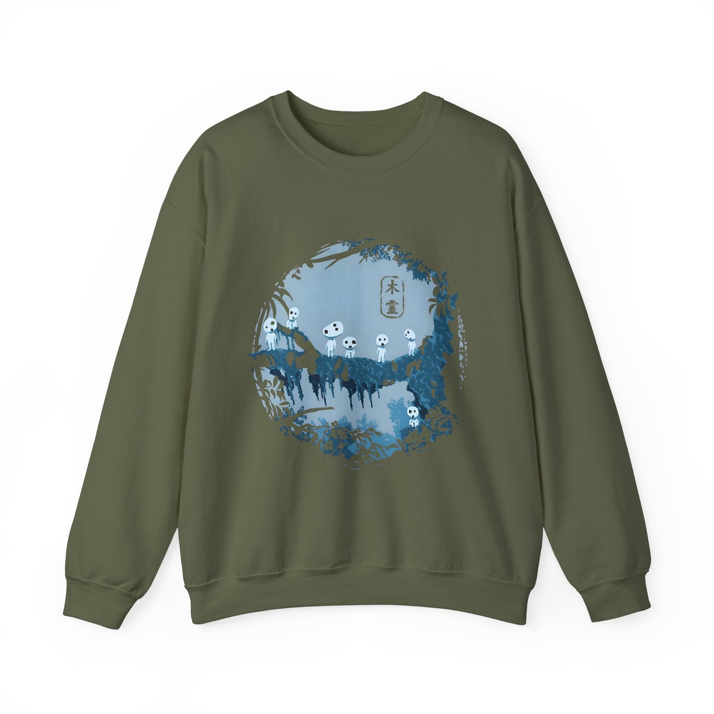 Kodama Tree Forest Sweatshirt – 100% Cotton Studio Ghibli Pullover Inspired by Princess Mononoke