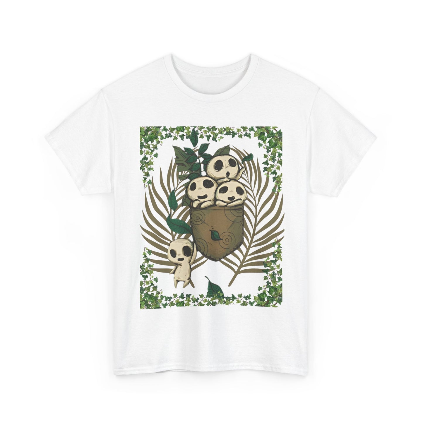 Kodama Ghibli T-Shirt 100% Cotton Studio Ghibli Anime Tee