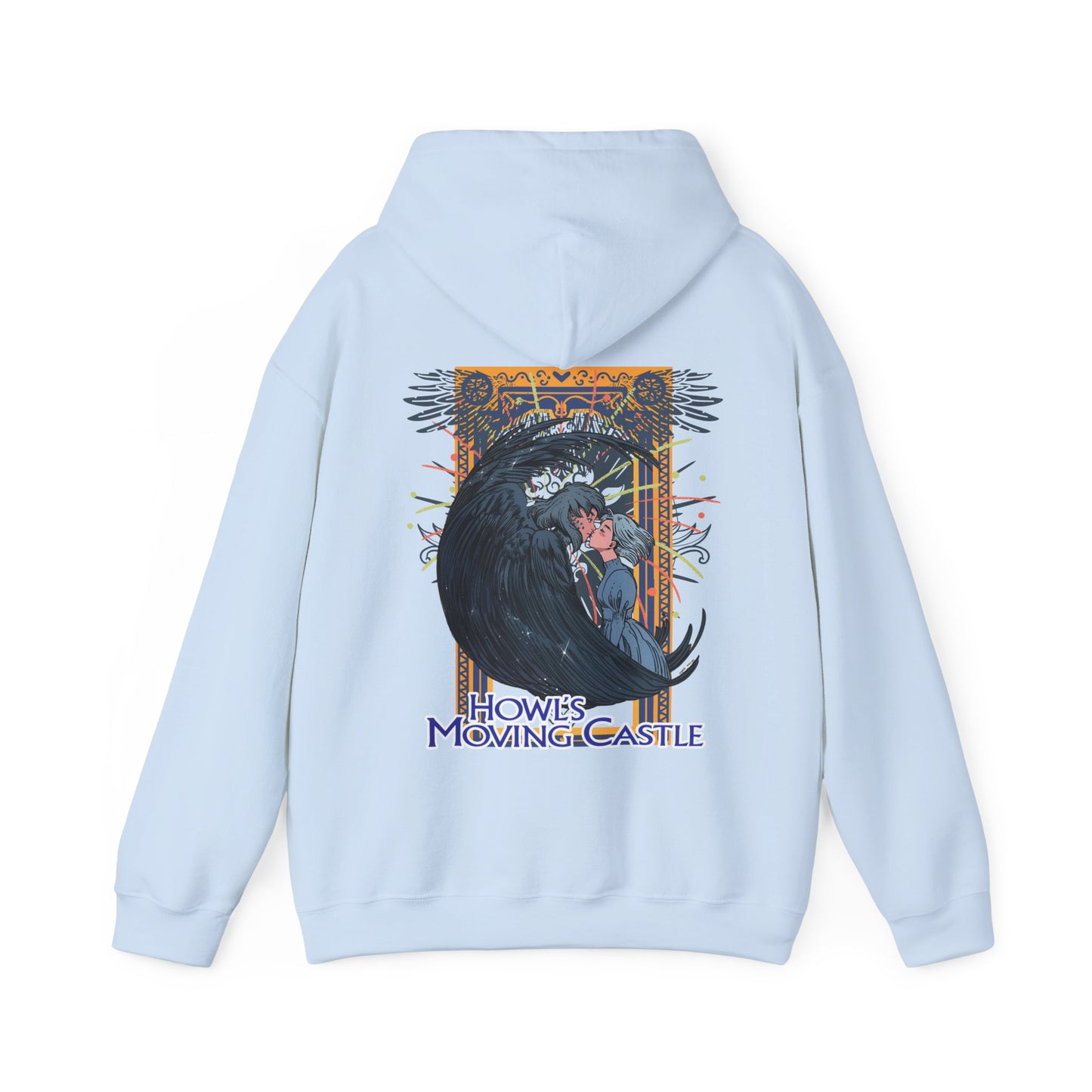 Howl’s Moving Castle Back Print Hoodie – 100% Cotton Studio Ghibli Sweatshirt for Anime Fans