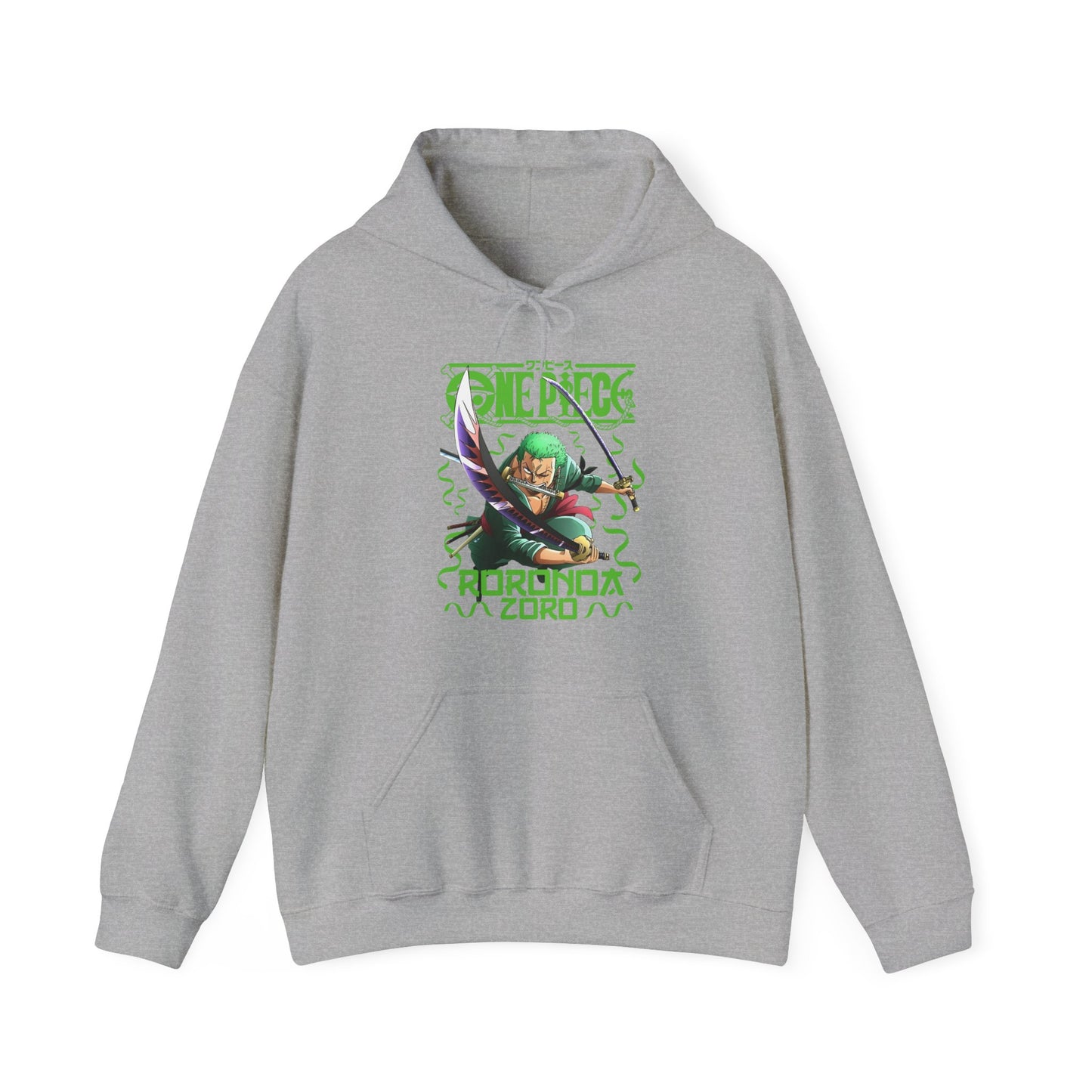 Roronoa Zoro Sword Hoodie – 100% Cotton One Piece Anime Hoodie for Fans
