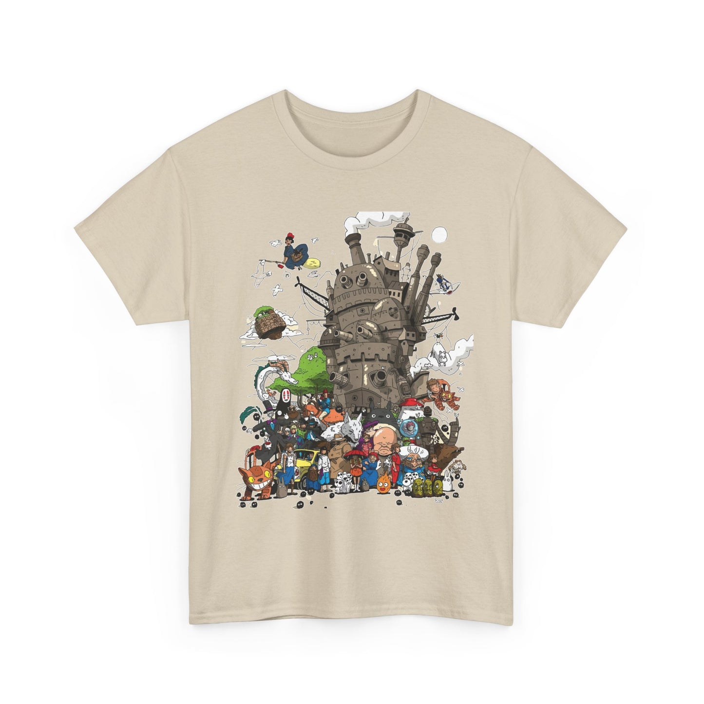 All Ghibli Characters T-Shirt – 100% Cotton Anime Fan Tee