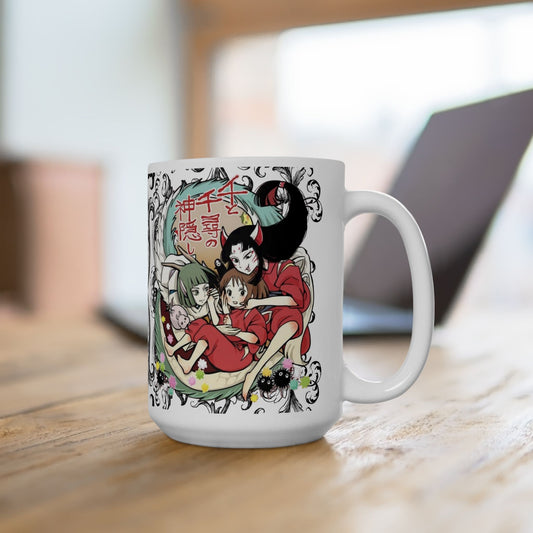 Spirited Away Cool Anime Mug – Studio Ghibli Ceramic Coffee Cup – 11oz & 15oz Gift for Anime Fans