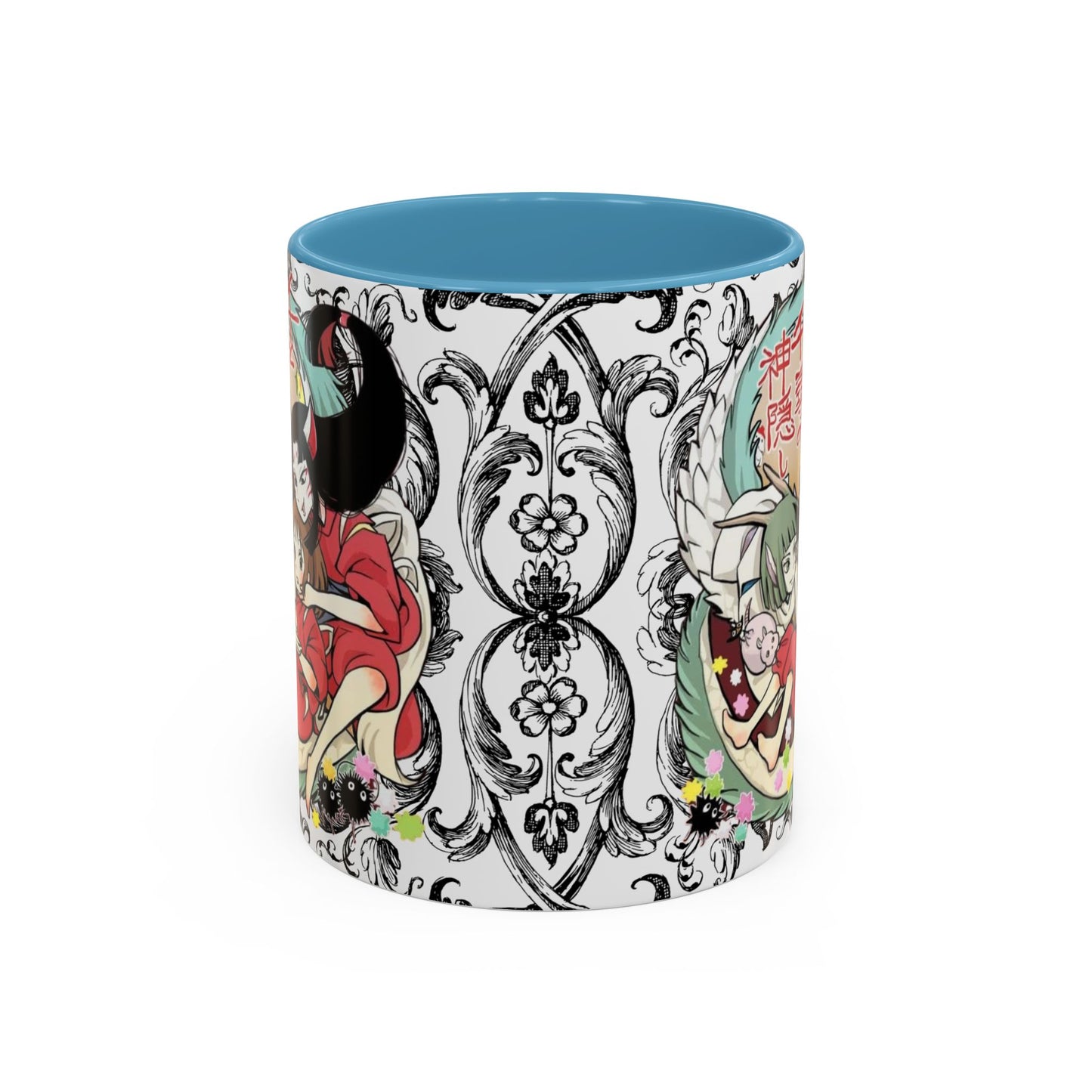 Spirited Away Cool Accent Mug – Studio Ghibli Color Handle Coffee Cup – 11oz & 15oz Ceramic Gift for Anime Fans