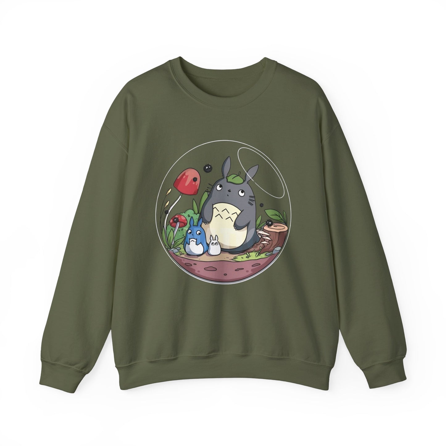 Totoro in a Bubble Sweatshirt – 100% Cotton Studio Ghibli Cozy Anime Pullover