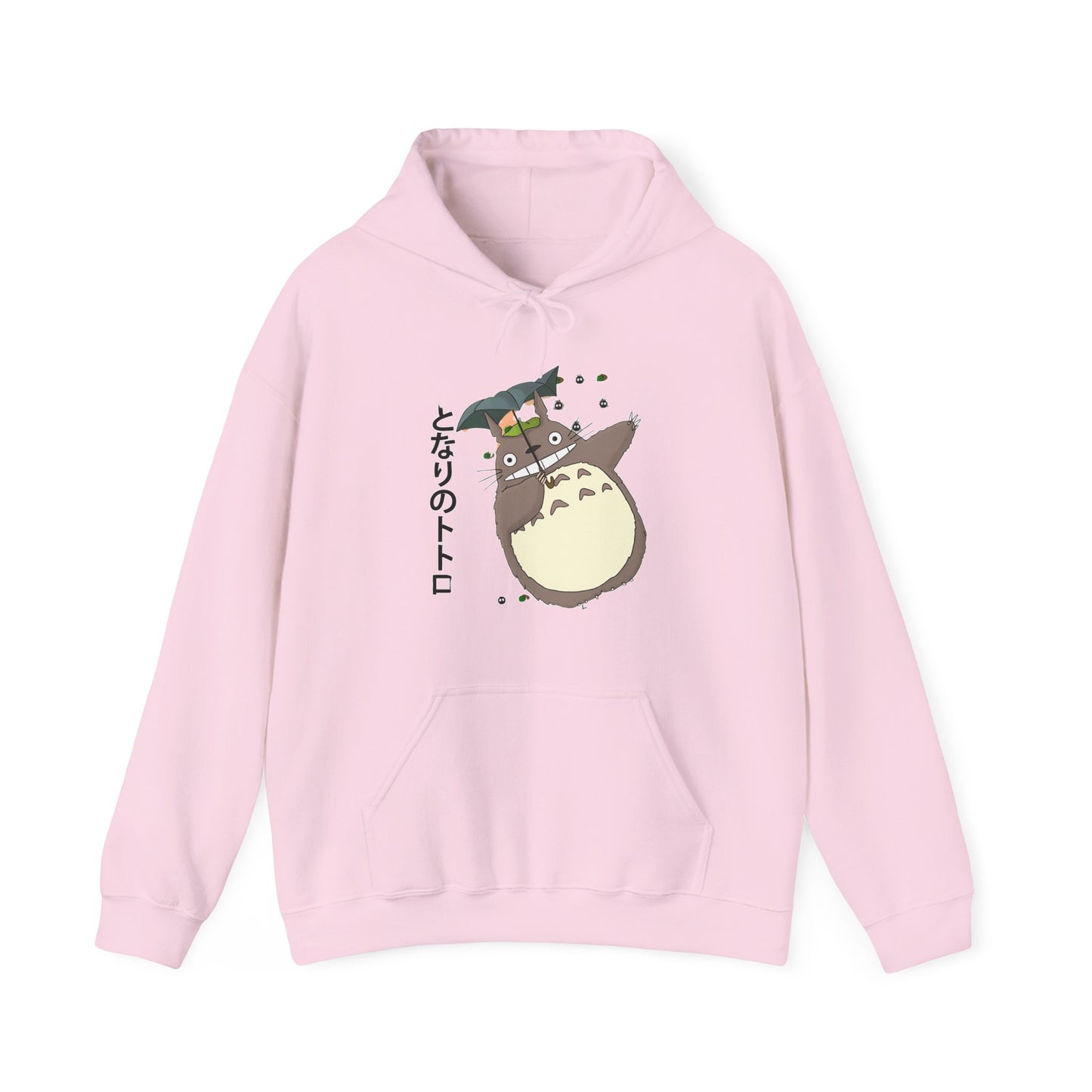 Totoro Funny Face Hoodie – 100% Cotton Cute Studio Ghibli Hoodie for Anime Fans
