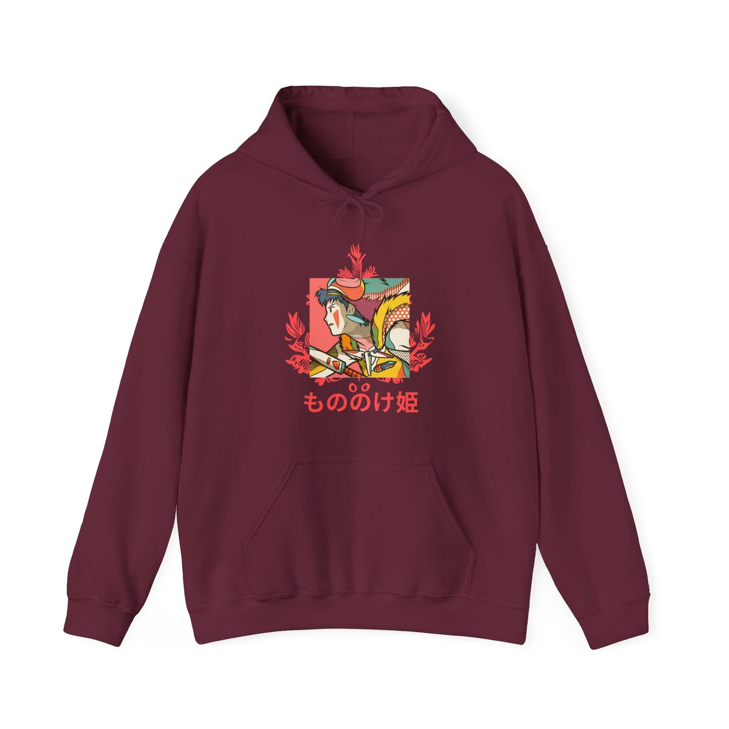 Princess Mononoke Hoodie – 100% Cotton Studio Ghibli Pullover for Anime Fans