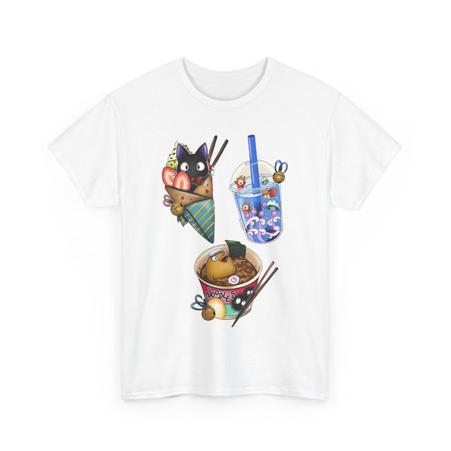 Ghibli Kawaii T-Shirt – Cute Studio Ghibli Shirt 100% Cotton Anime Tee for Fans