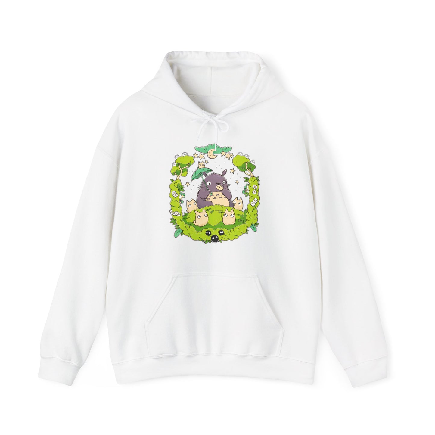 Totoro Forest Magic Hoodie – 100% Cotton Studio Ghibli Hoodie Inspired by My Neighbor Totoro