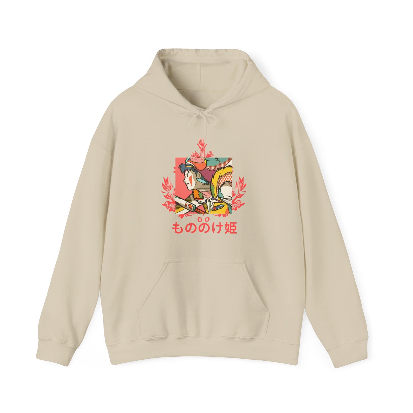 Princess Mononoke Hoodie – 100% Cotton Studio Ghibli Pullover for Anime Fans