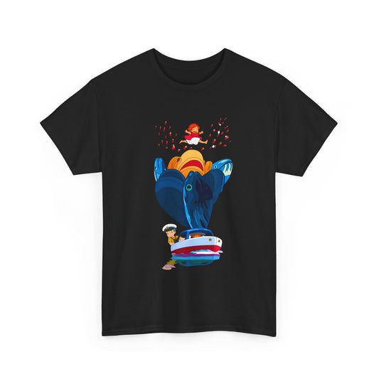 Ponyo and Sosuke Sea Dreams T-Shirt – 100% Cotton Studio Ghibli Inspired Tee
