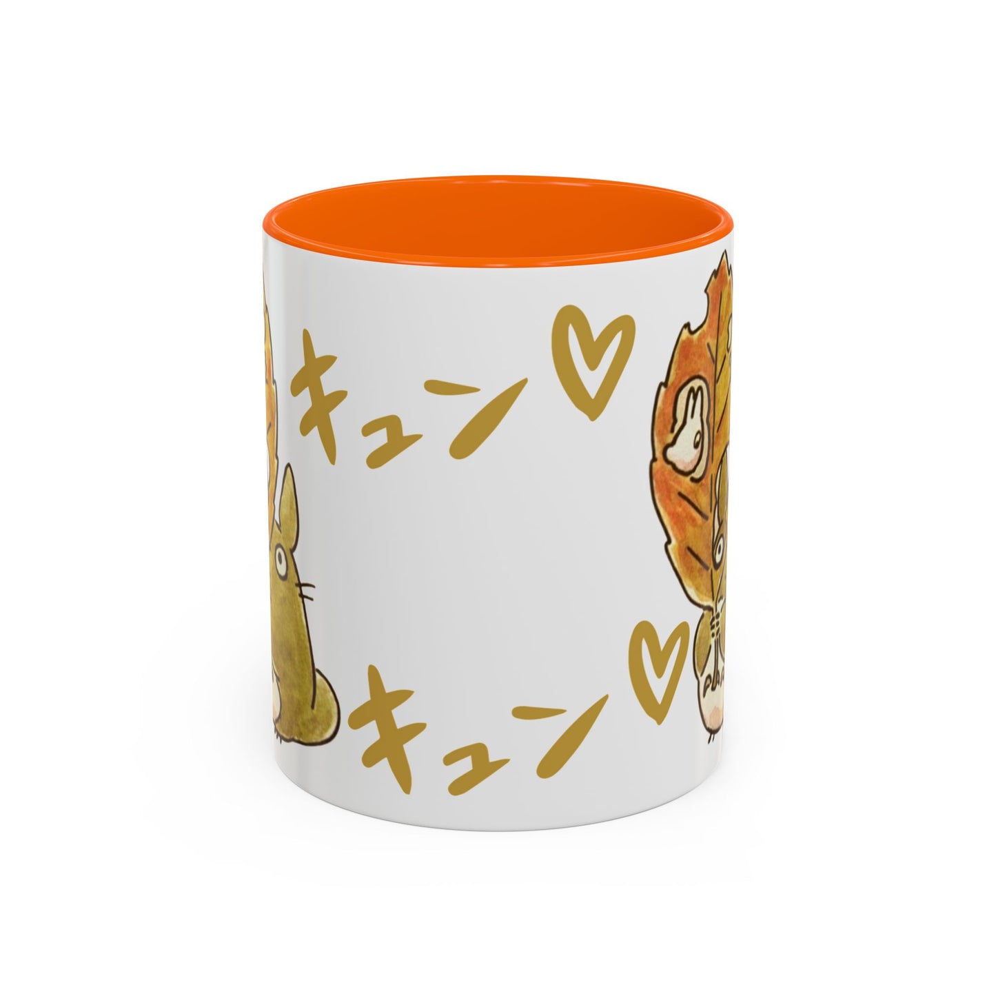 Cute Totoro Accent Mug – Studio Ghibli Color Handle Cup 11oz & 15oz – Kawaii Anime Coffee Mug Gift