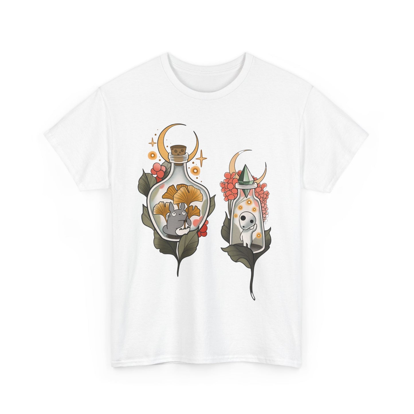 Ghibli Totoro Kodama Funny T-Shirt | 100% Cotton Studio Ghibli Anime Tee