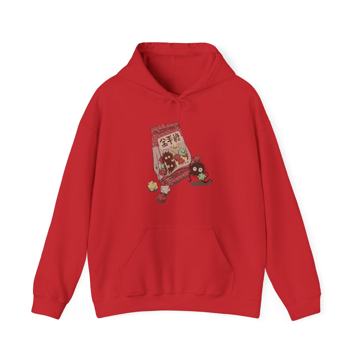 Soot Sprites Candy Hoodie – 100% Cotton Studio Ghibli Anime Hoodie for Fans