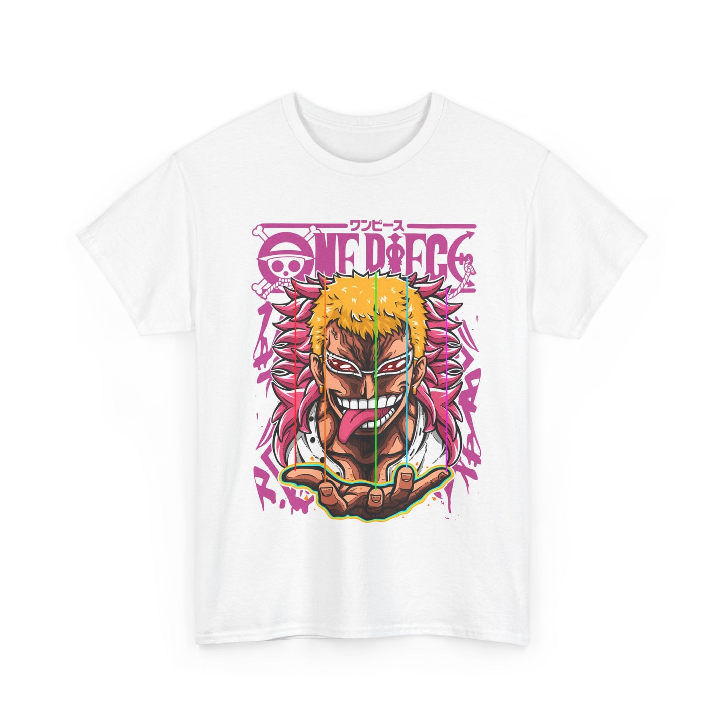 Donquixote Doflamingo T-Shirt – One Piece 100% Cotton Anime Tee for True Villain Fans