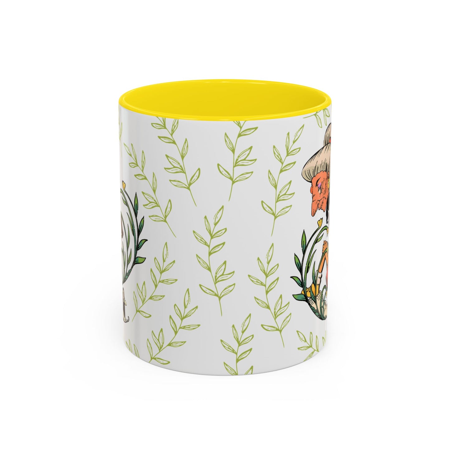 Spirited Away Chihiro Accent Mug – Studio Ghibli Coffee Cup with Colored Handle – 11oz & 15oz Ceramic Anime Gift