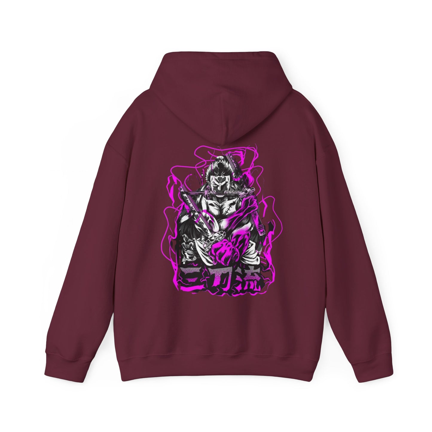 Roronoa Zoro Back Print Hoodie – 100% Cotton One Piece Anime Hoodie for True Fans