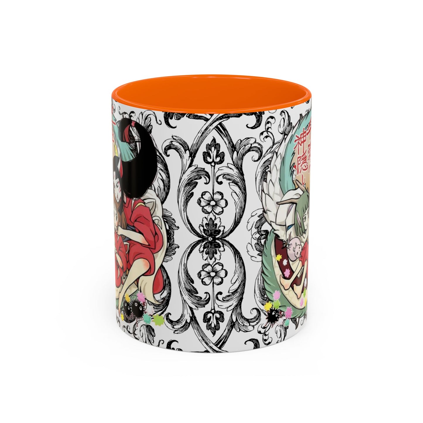 Spirited Away Cool Accent Mug – Studio Ghibli Color Handle Coffee Cup – 11oz & 15oz Ceramic Gift for Anime Fans
