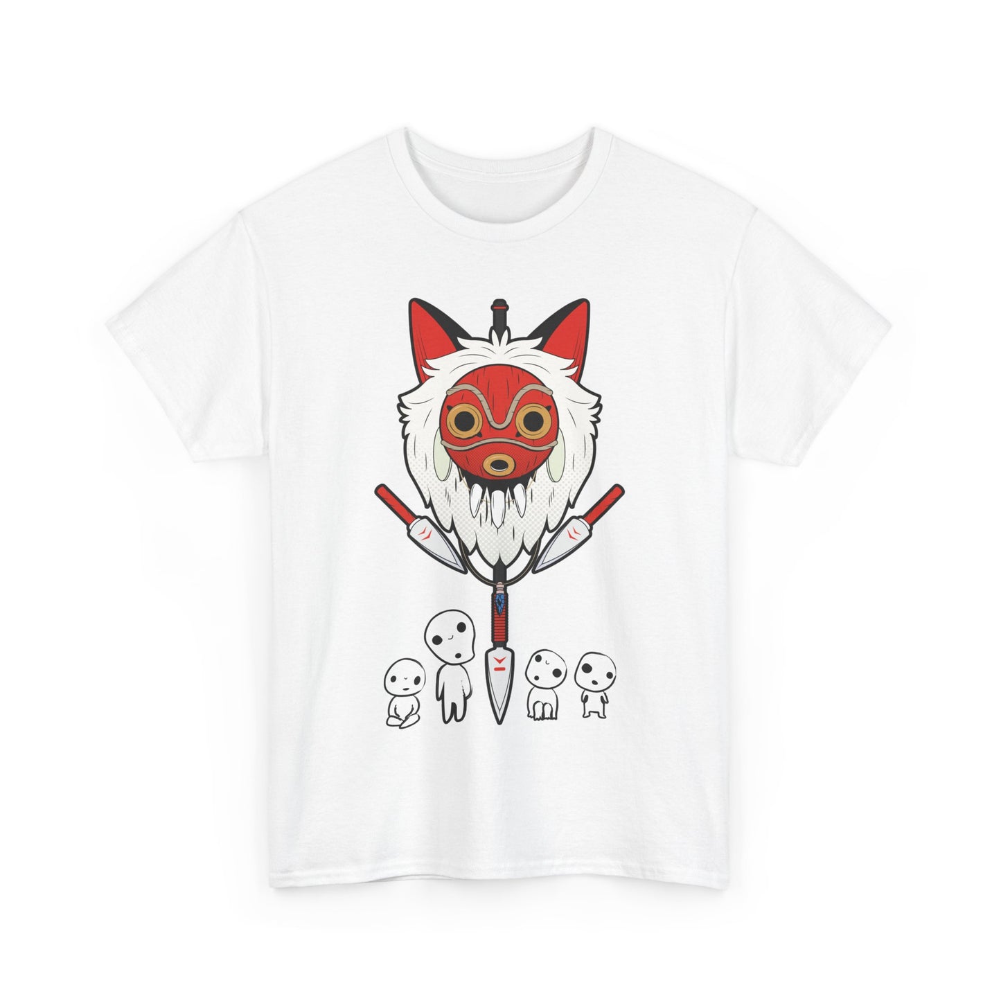 Kodama Princess Mononoke T-Shirt 100% Cotton | Studio Ghibli Anime Tee