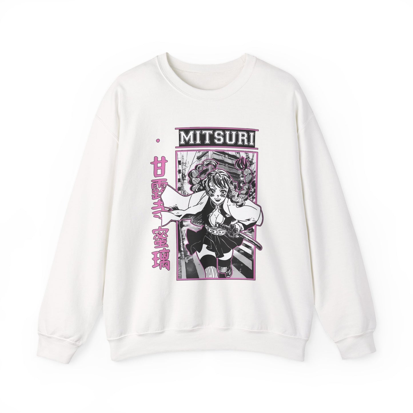 Mitsuri Kanroji Demon Slayer Sweatshirt – 100% Cotton Anime Love Hashira Pullover