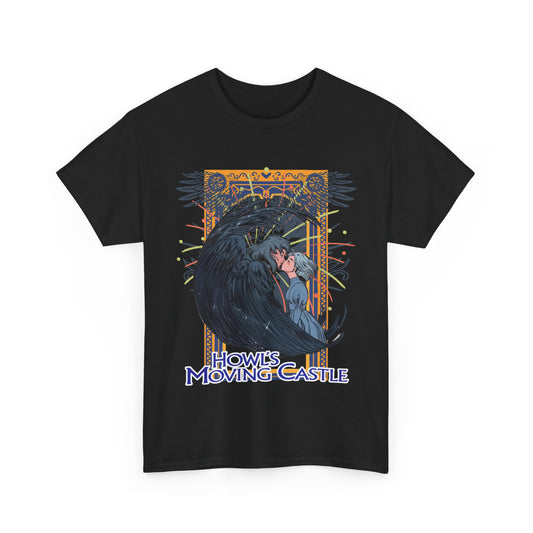 Howl’s Moving Castle T-Shirt – 100% Cotton Anime Tee | Studio Ghibli Fan Shirt