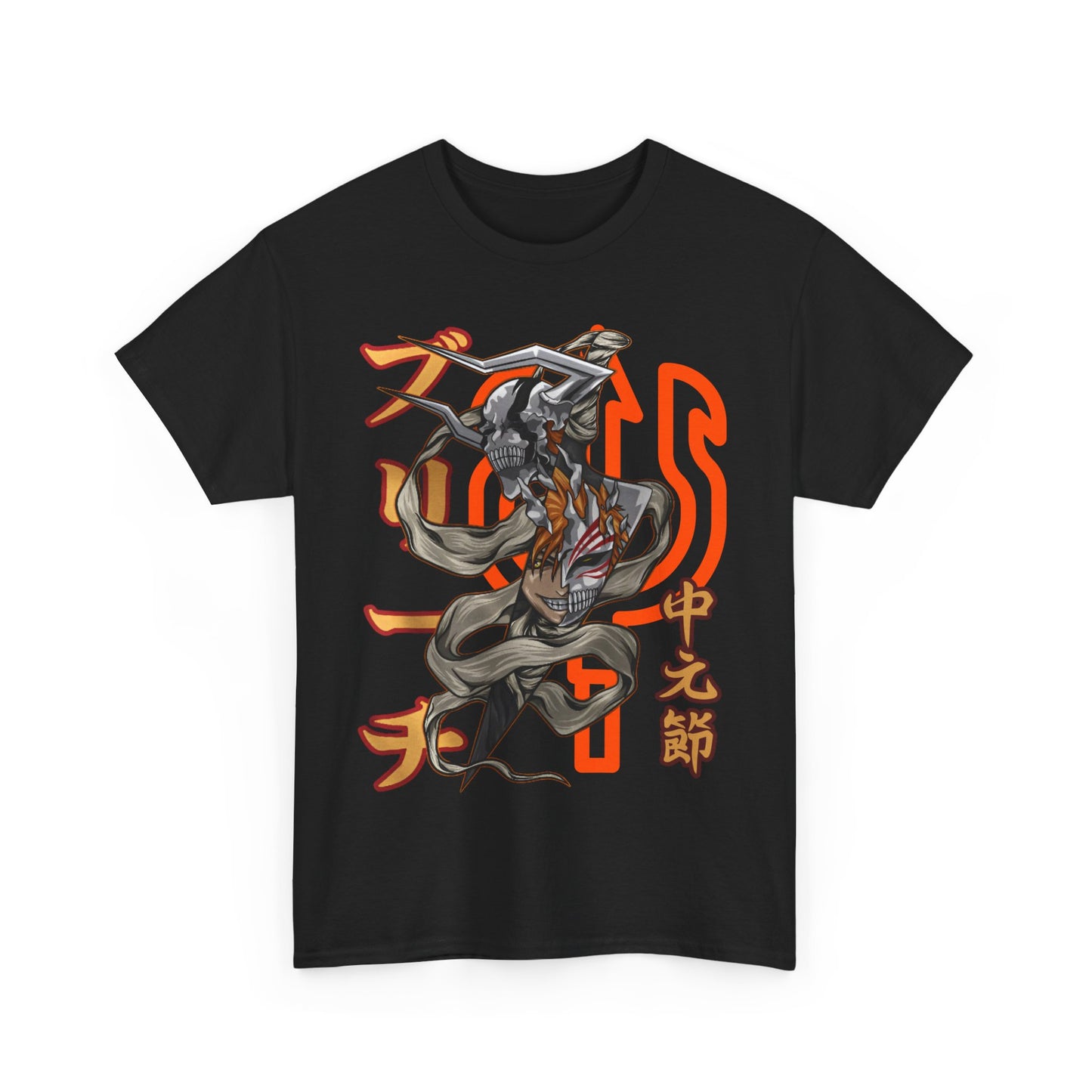 Ichigo Kurosaki Bleach T-Shirt – 100% Cotton Anime Tee for Soul Reaper Fans