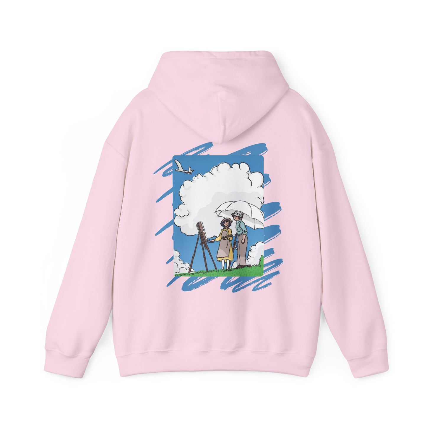 The Wind Rises Hoodie with Back Print – 100% Cotton Studio Ghibli Inspired Pullover