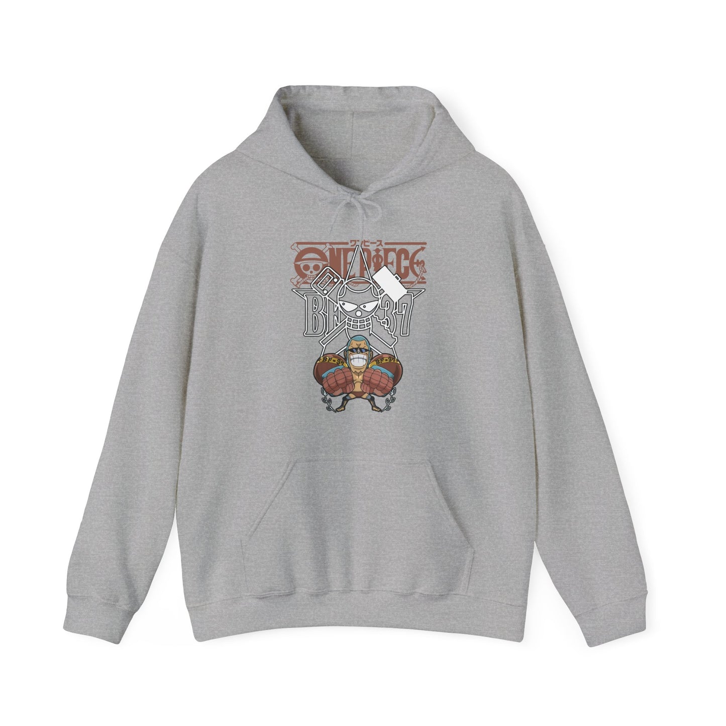 Franky One Piece Hoodie – 100% Cotton Anime Pullover for Straw Hat Fans