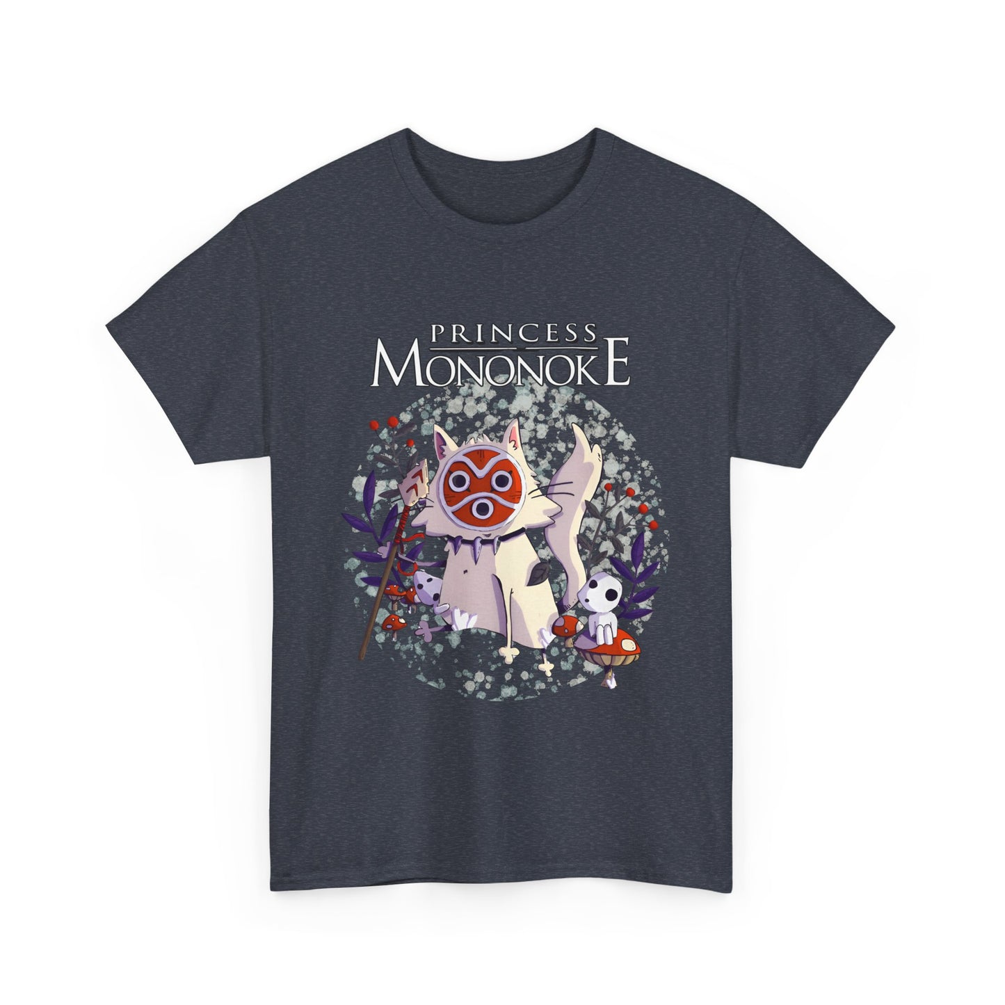 Princess Mononoke White T-Shirt | 100% Cotton Studio Ghibli Anime Tee