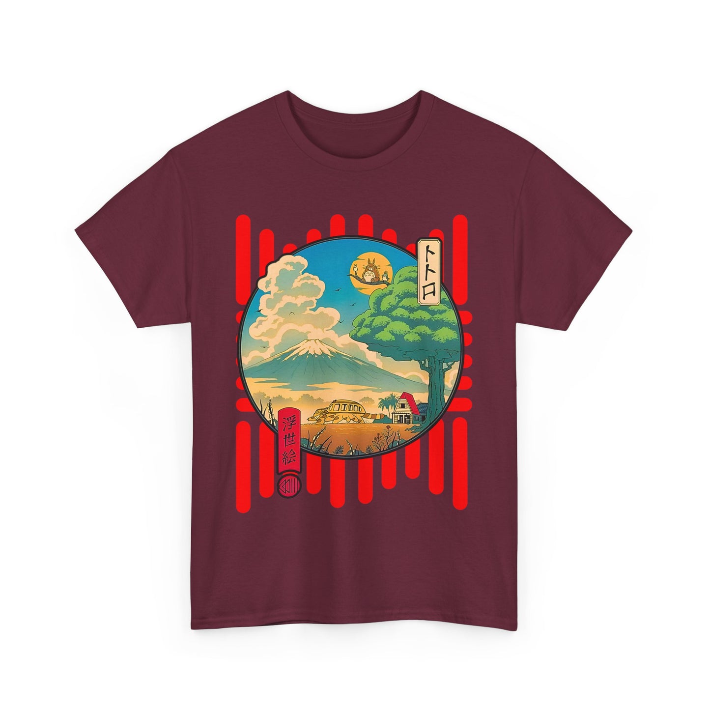 Totoro World T-Shirt – 100% Cotton Studio Ghibli Anime Tee for Fans