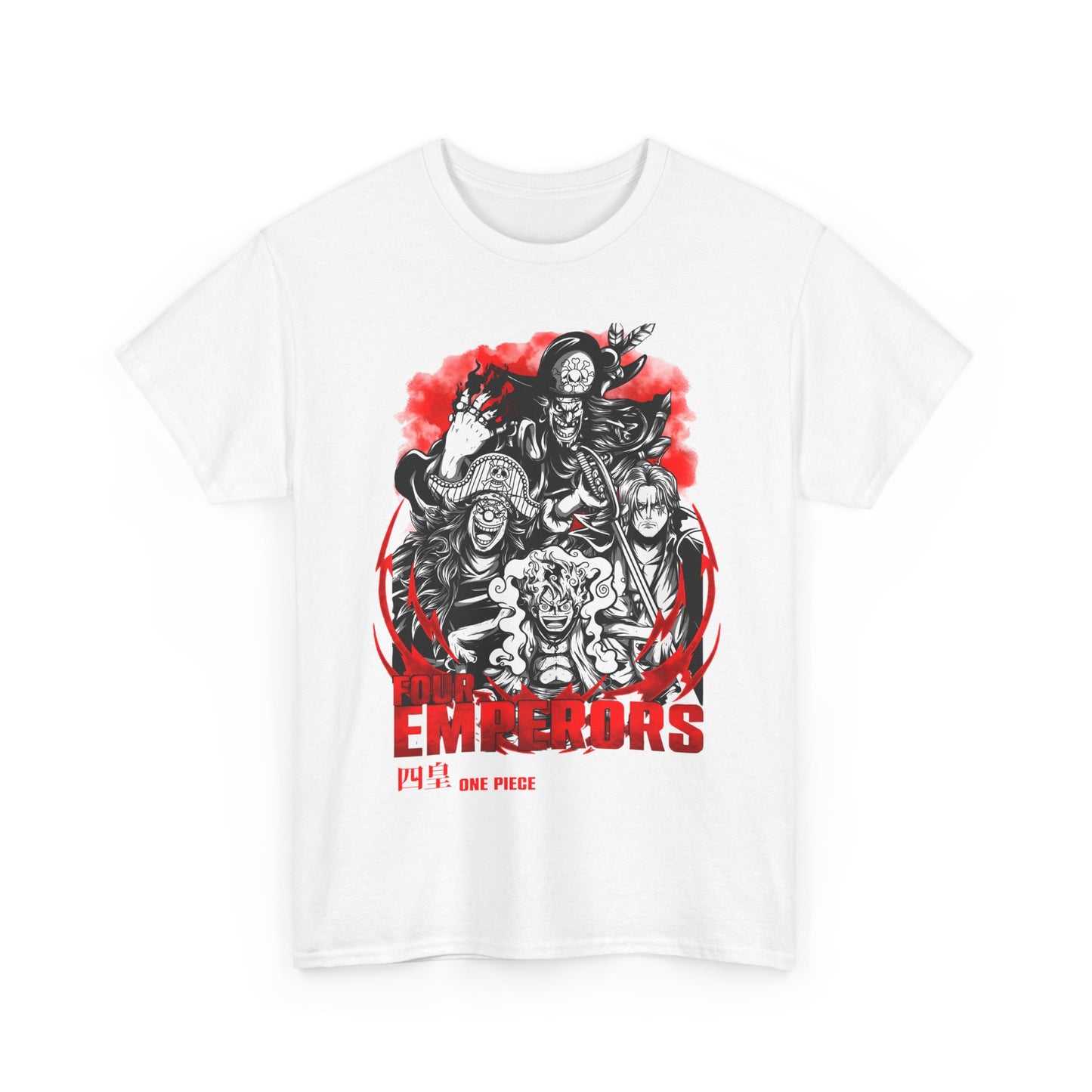 Four Emperors One Piece T-Shirt – 100% Cotton Anime Shirt Featuring Yonko Legends