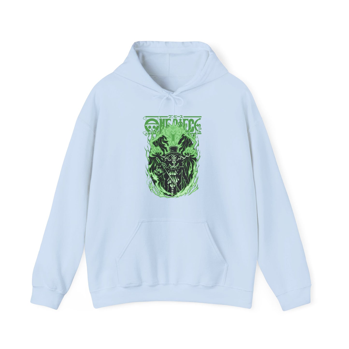 Brook One Piece Hoodie – 100% Cotton Anime Hooded Sweatshirt for Soul King Fans