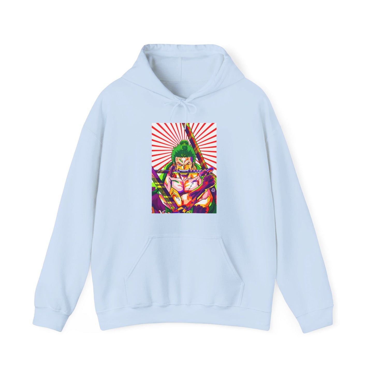 Zoro Style Hoodie – One Piece 100% Cotton Pullover for Anime & Samurai Fans