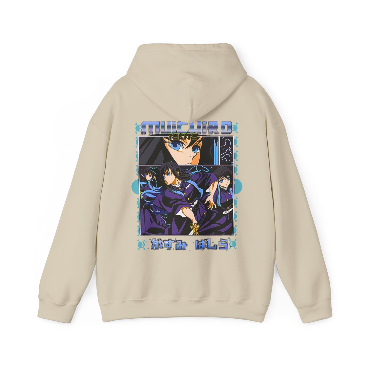 Muichiro Tokito Demon Slayer Back Print Hoodie – 100% Cotton Anime Hoodie for Mist Hashira Fans