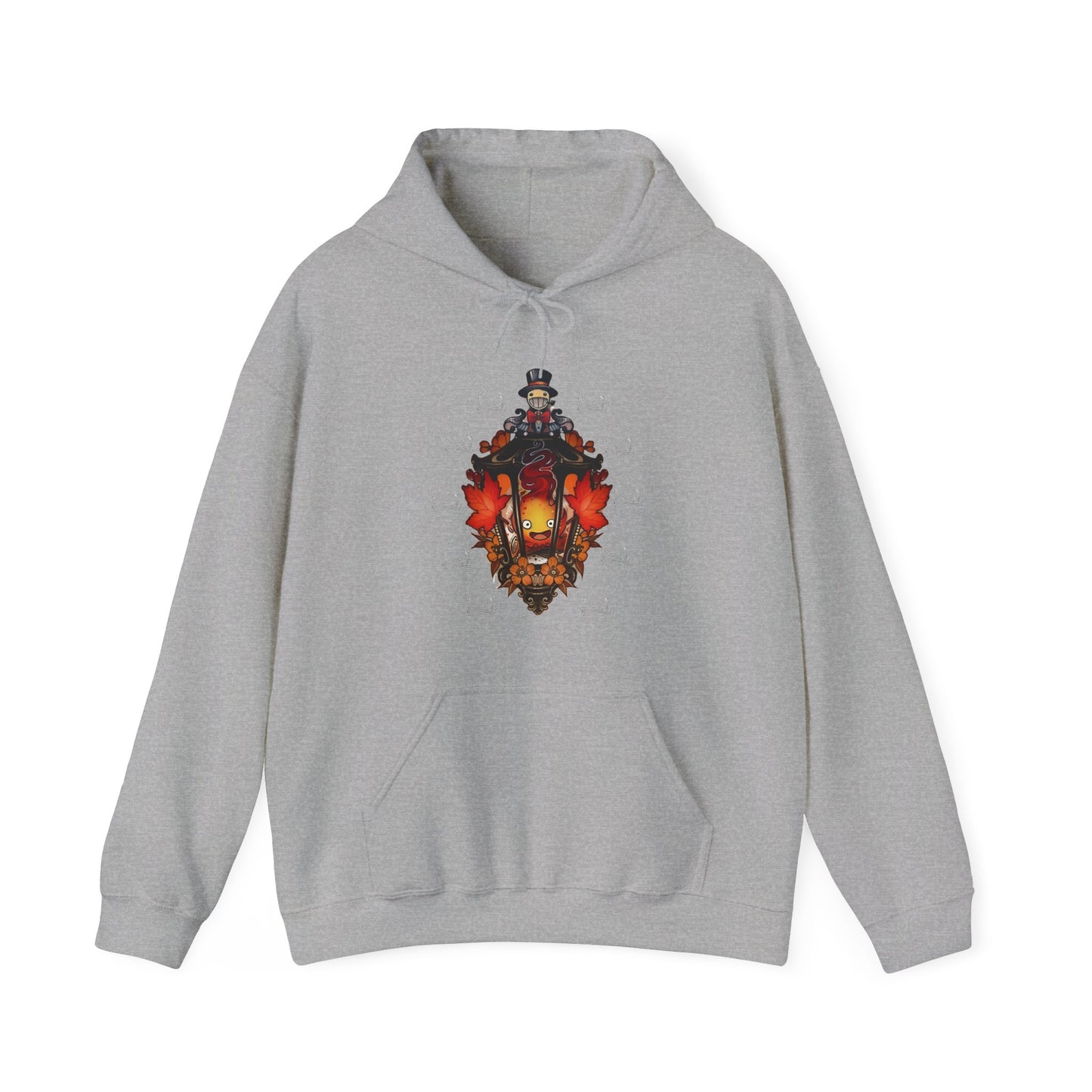 Calcifer Hoodie – 100% Cotton Howl's Moving Castle Pullover | Studio Ghibli Anime Apparel