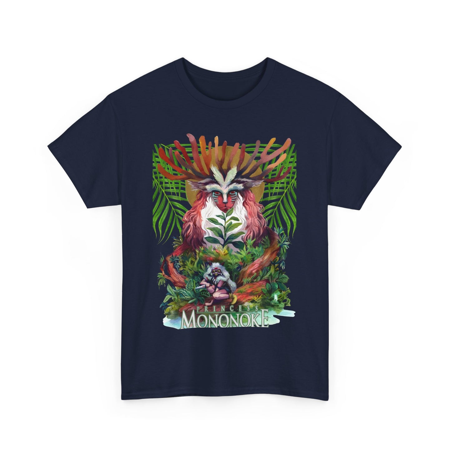 Forest Spirit T-Shirt 100% Cotton Princess Mononoke Studio Ghibli Tee