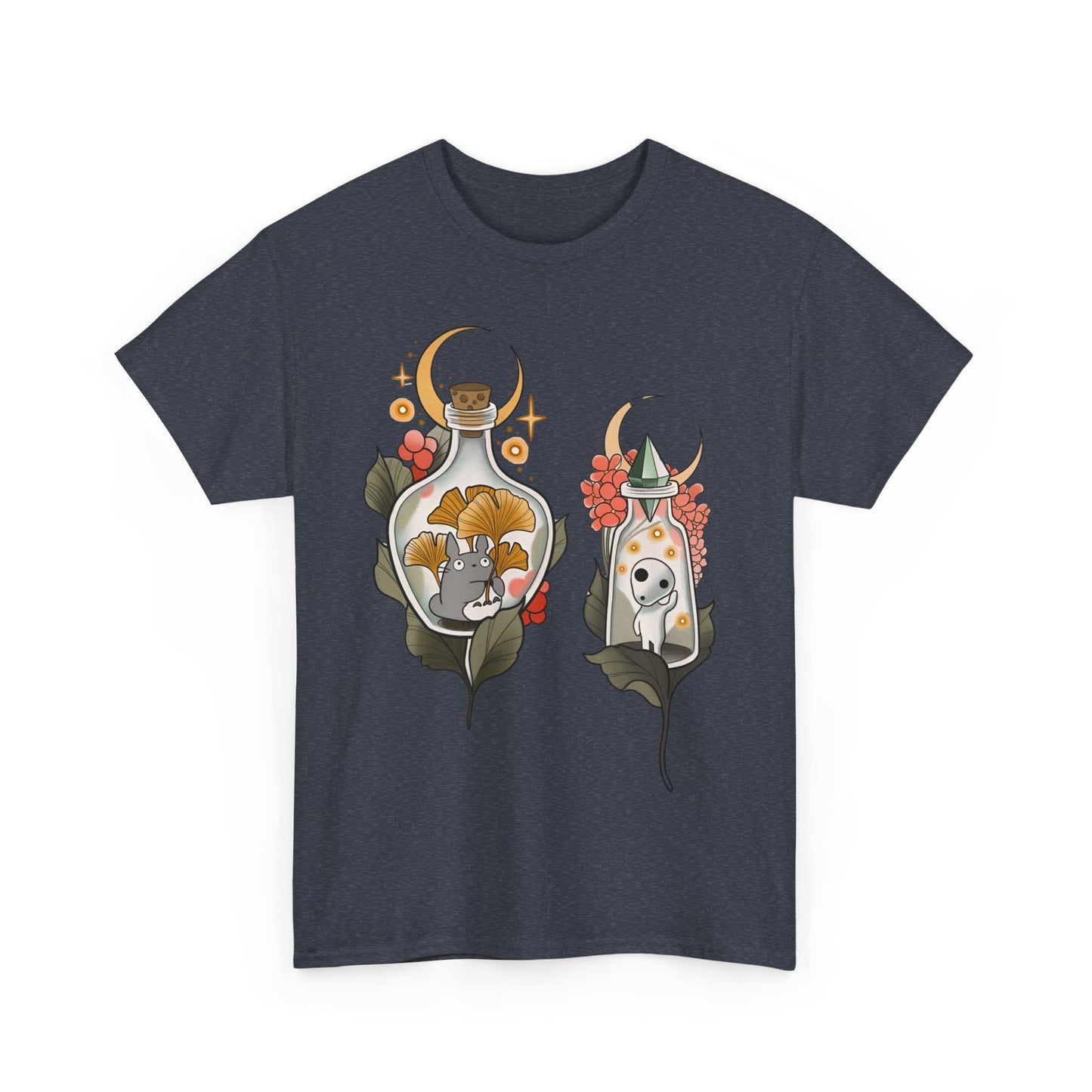 Ghibli Totoro Kodama Funny T-Shirt | 100% Cotton Studio Ghibli Anime Tee