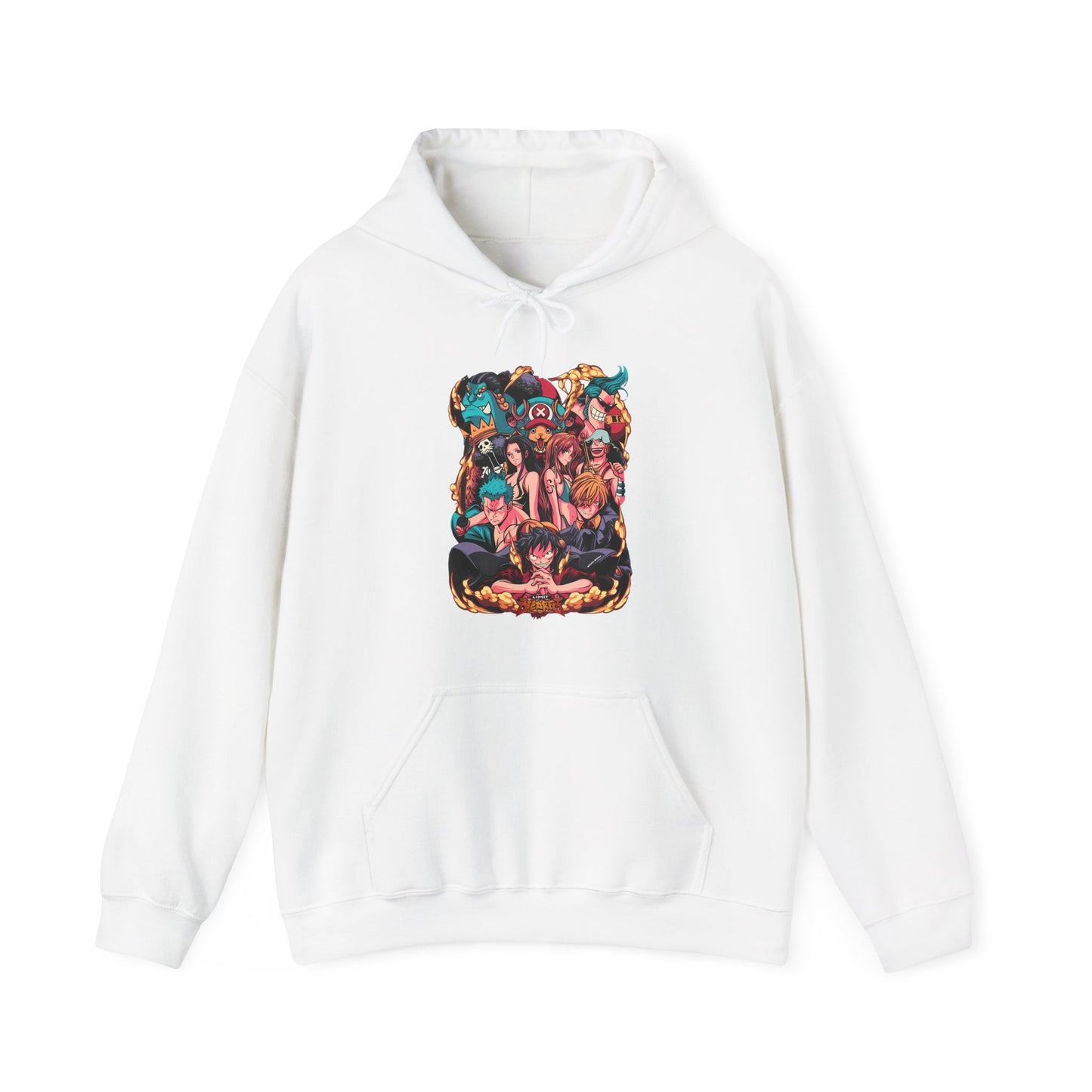 One Piece Characters Hoodie – 100% Cotton Anime Hoodie Featuring Straw Hat Crew