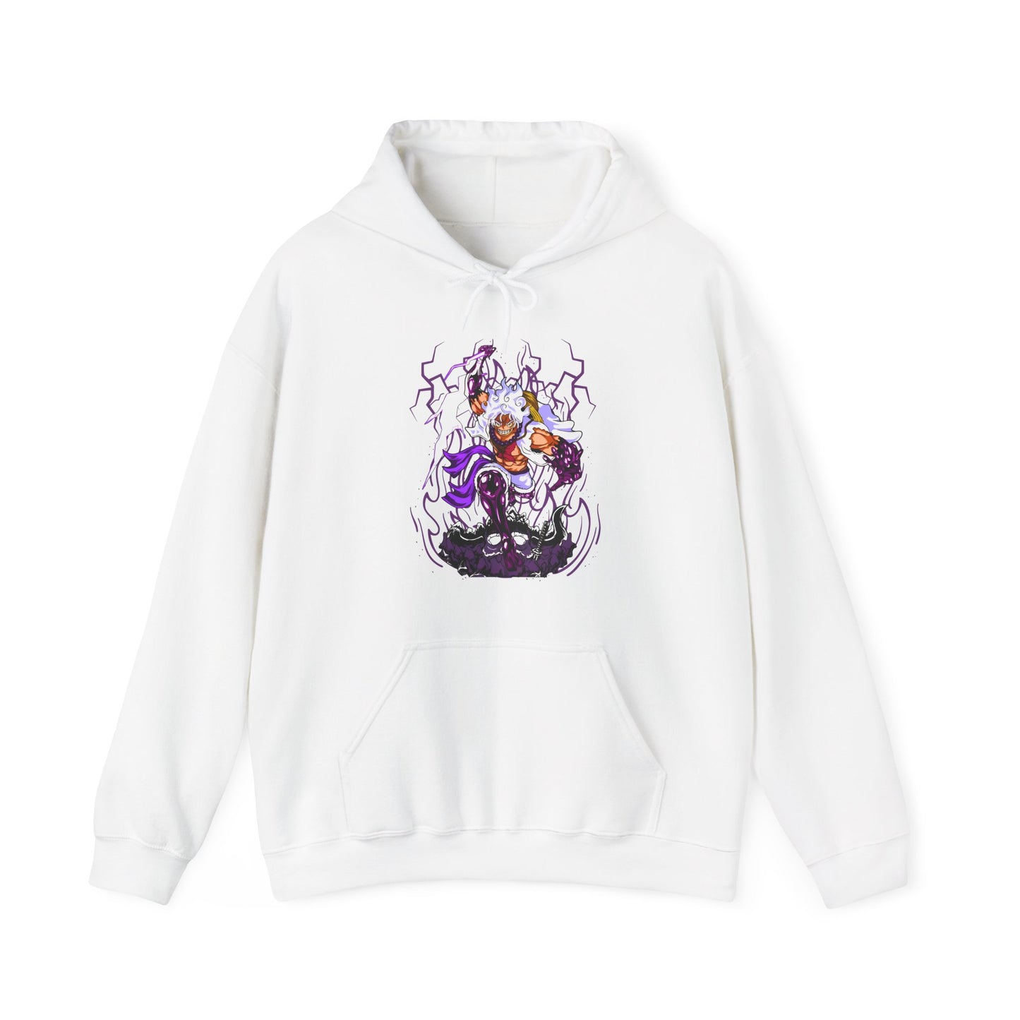 Luffy Gear 5 One Piece Hoodie – 100% Cotton Anime Hoodie for Straw Hat Fans