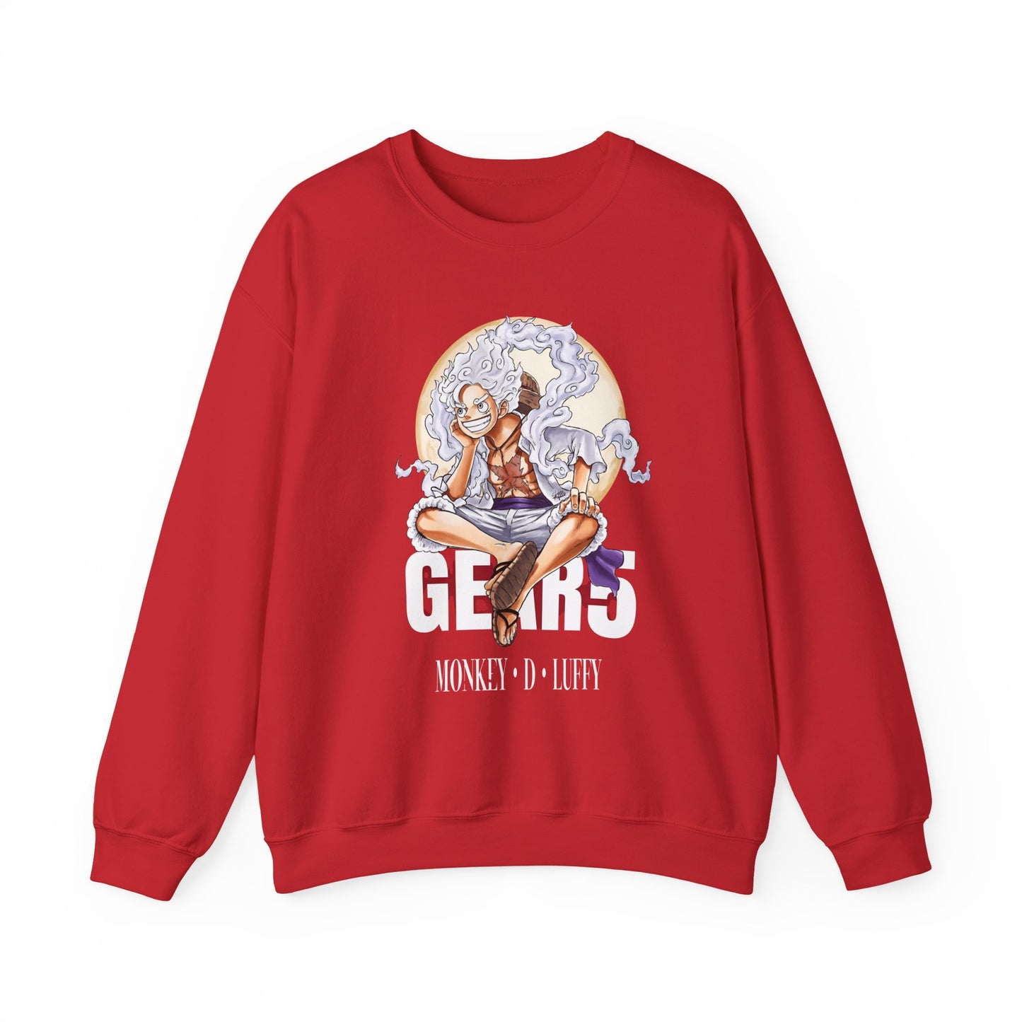 Monkey D. Luffy Gear 5 Sweatshirt – 100% Cotton Anime Pullover | One Piece Gear Fifth Crewneck
