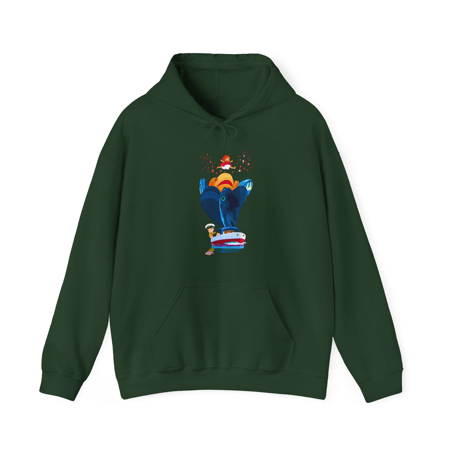Ponyo Sosuke Sea Dreams Hoodie – 100% Cotton Studio Ghibli Ocean Anime Sweatshirt