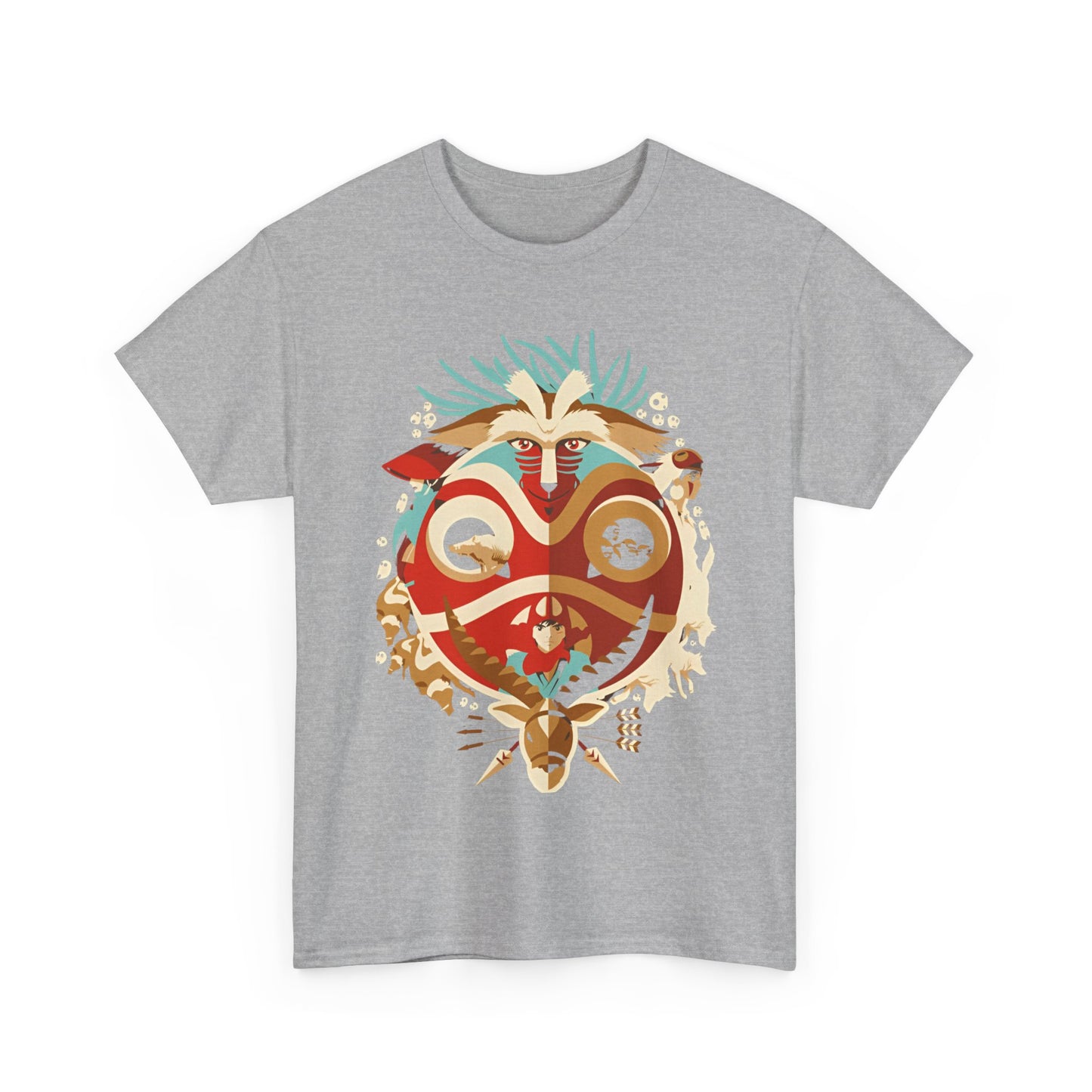 Princess Mononoke Art T-Shirt – 100% Cotton Studio Ghibli Tee