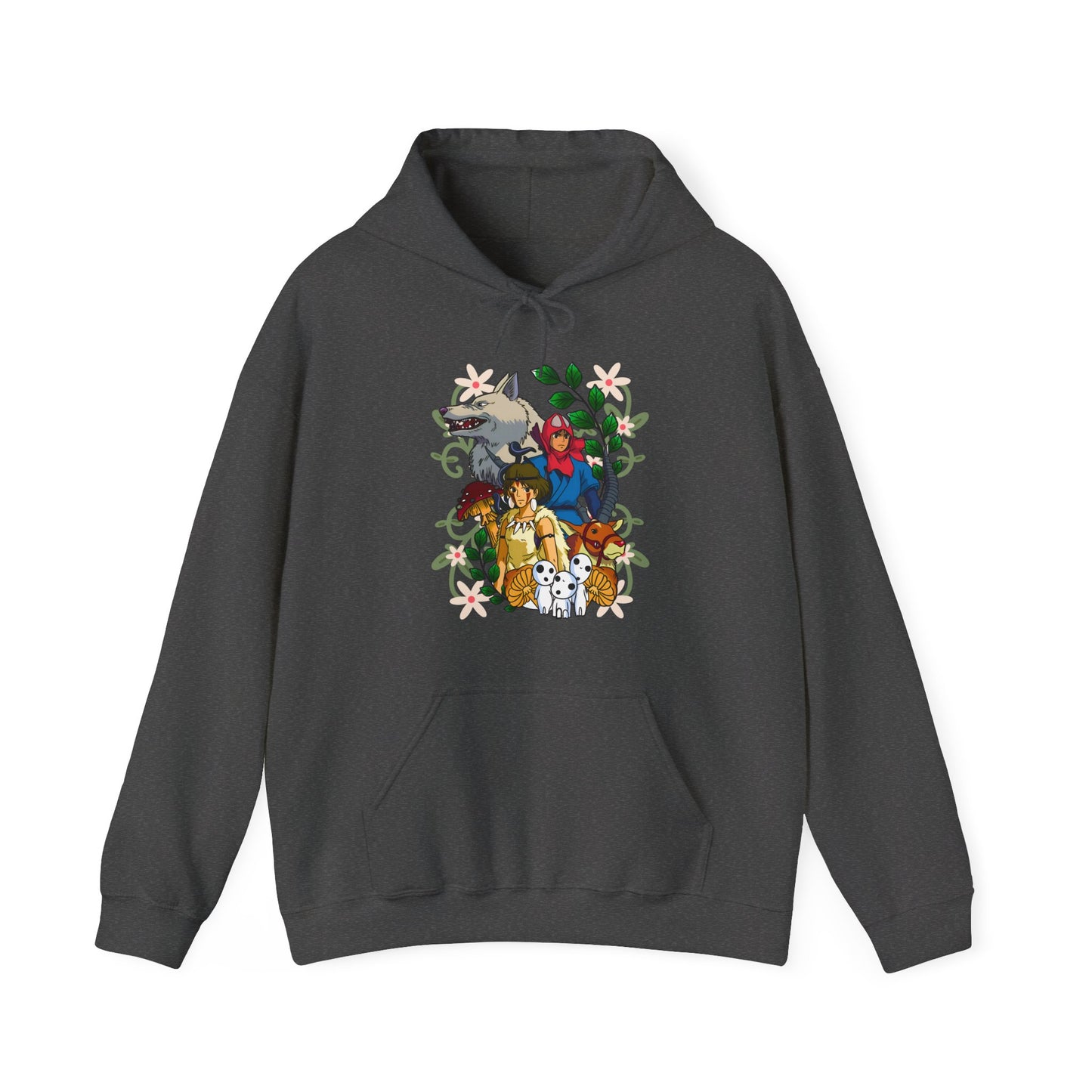 Princess Mononoke Art Cover Hoodie – 100% Cotton Studio Ghibli Anime Hoodie