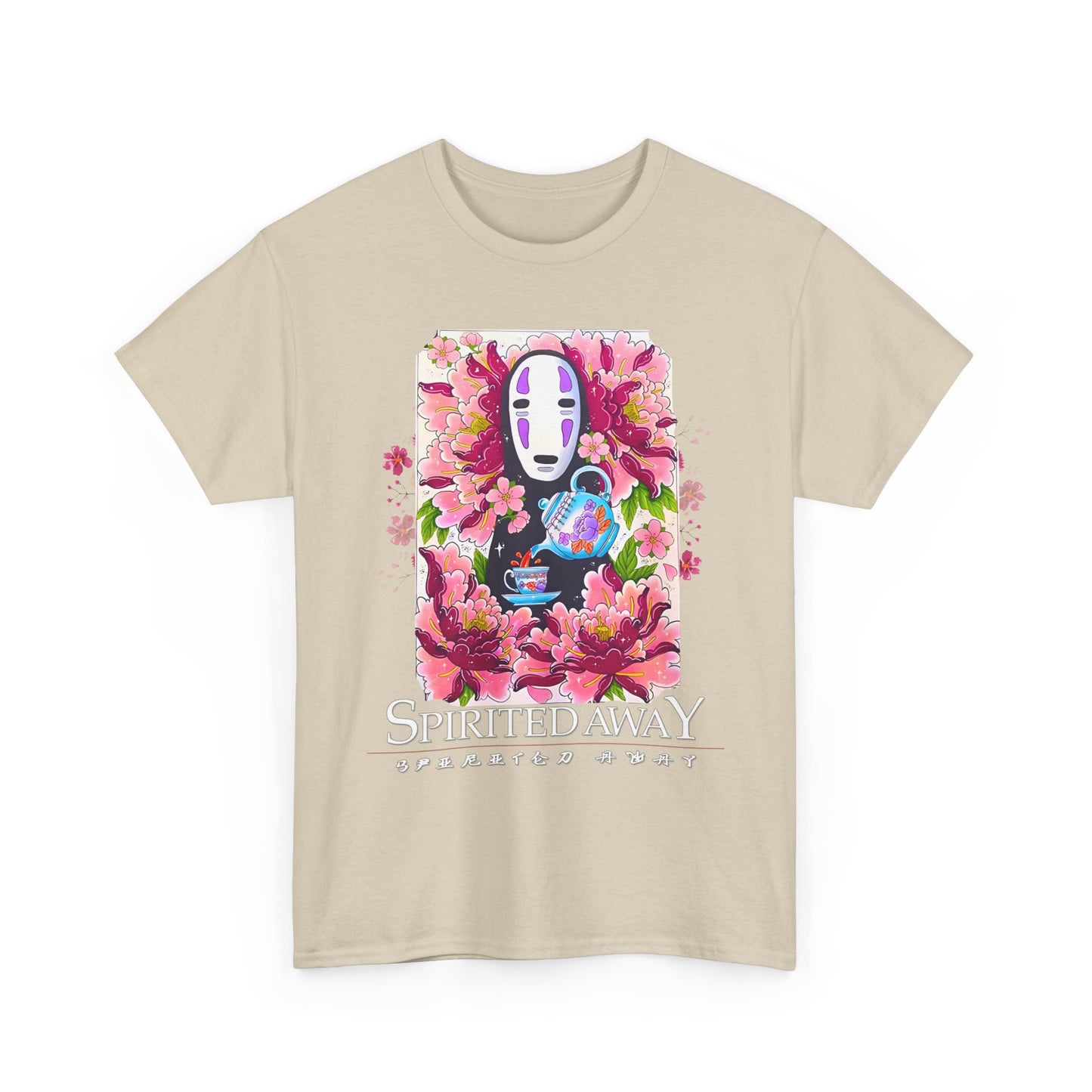 Spirited Away Tea Flowers T-Shirt | 100% Cotton Studio Ghibli Anime Tee