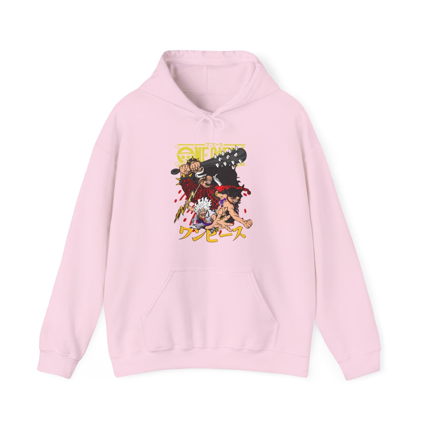 Kaido, Luffy & Ace Hoodie – 100% Cotton One Piece Anime Pullover for True Fans