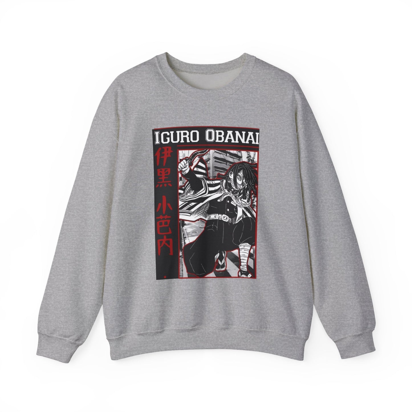 Iguro Obanai Demon Slayer Sweatshirt – 100% Cotton Anime Pullover Featuring the Serpent Hashira