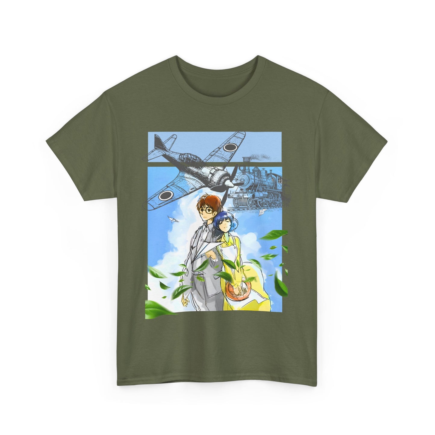 The Wind Rises Ghibli T-Shirt – 100% Cotton Anime Tee for Studio Ghibli Fans