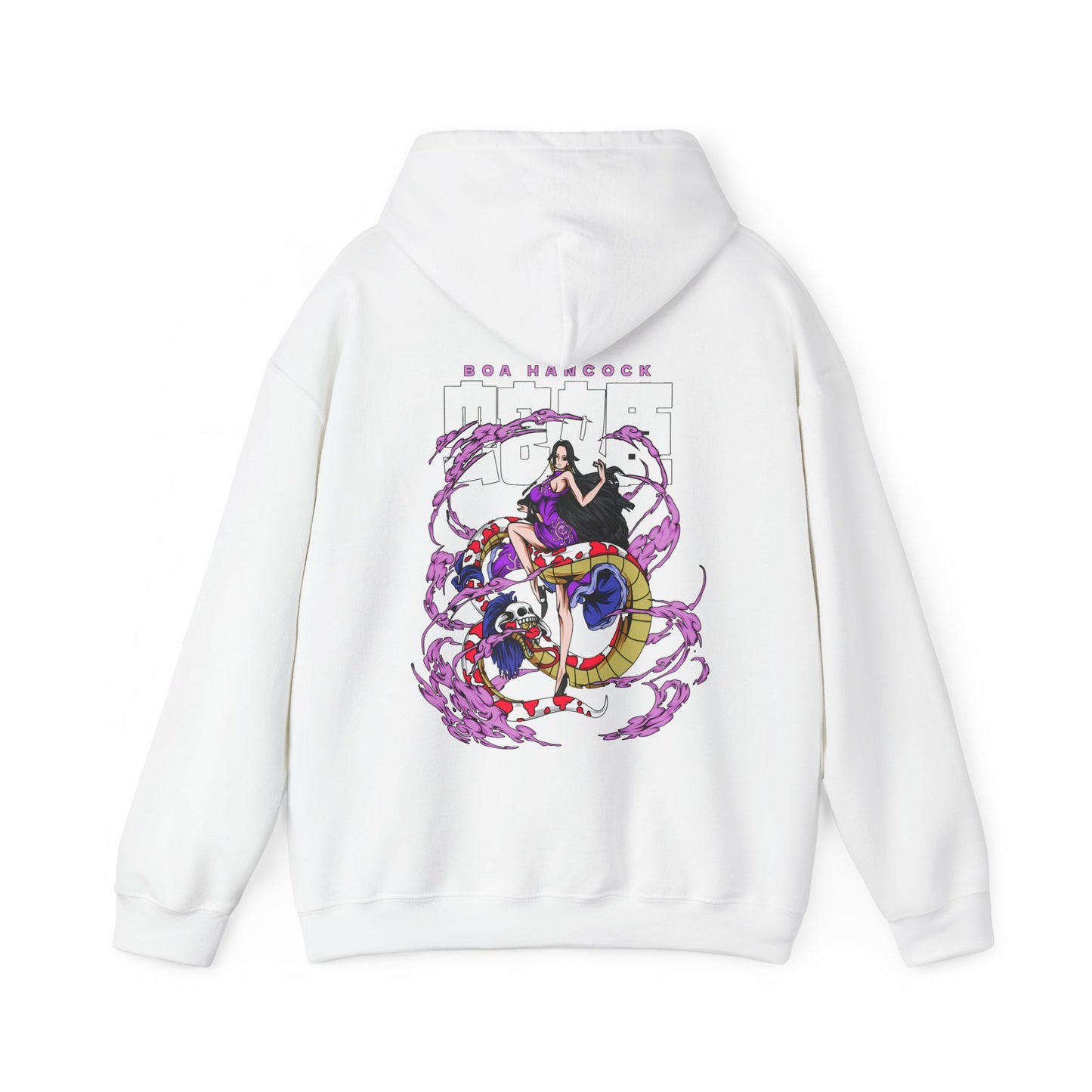 Boa Hancock Back Print Hoodie – 100% Cotton One Piece Anime Sweatshirt